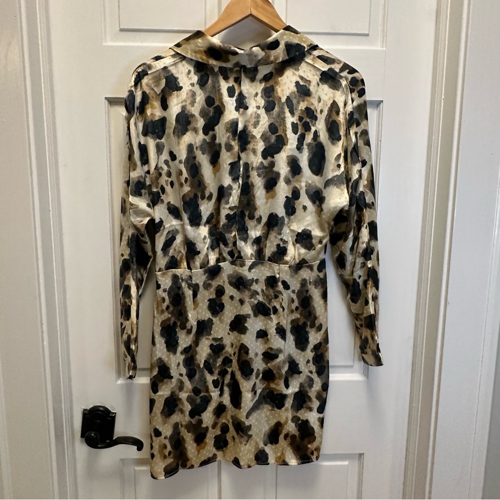 Mango Leopard Print Mini‎ Dress - Picture 2 of 7
